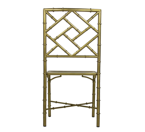 Brass Bamboo Dining Side Chair - Matthew Izzo Collection