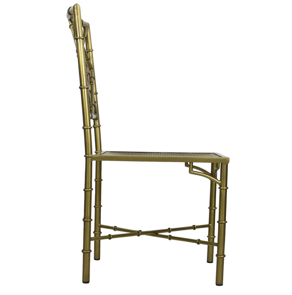 Brass Bamboo Dining Side Chair - Matthew Izzo Collection