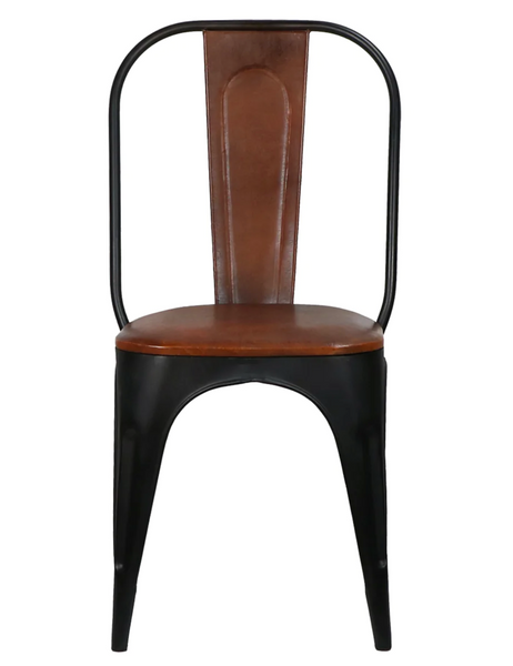 Tack Shop Leather & Iron Dining Chair - Matthew Izzo Collection