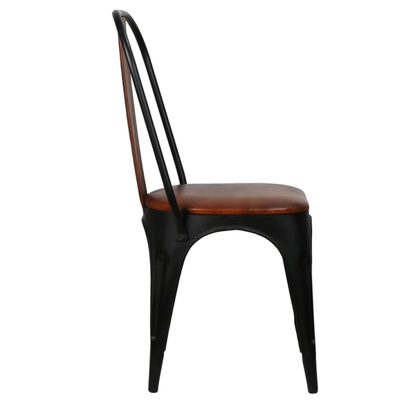 Tack Shop Leather & Iron Dining Chair - Matthew Izzo Collection