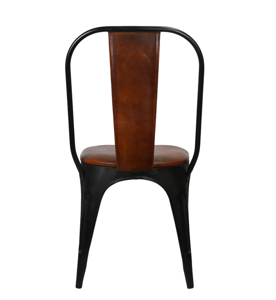 Tack Shop Leather & Iron Dining Chair - Matthew Izzo Collection