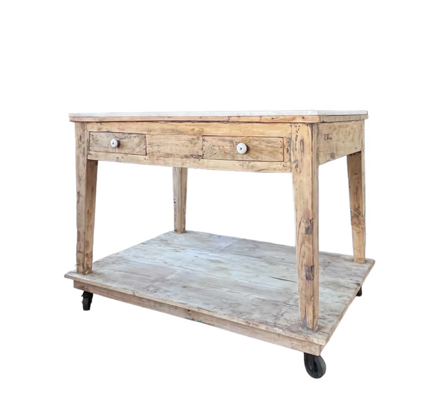 Rustic Kitchen Island - Matthew Izzo Collection
