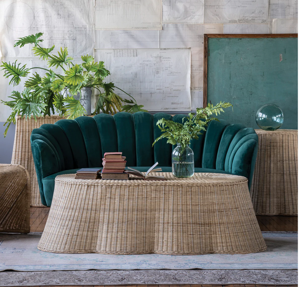 Context Rattan Coffee Table - Matthew Izzo Collection