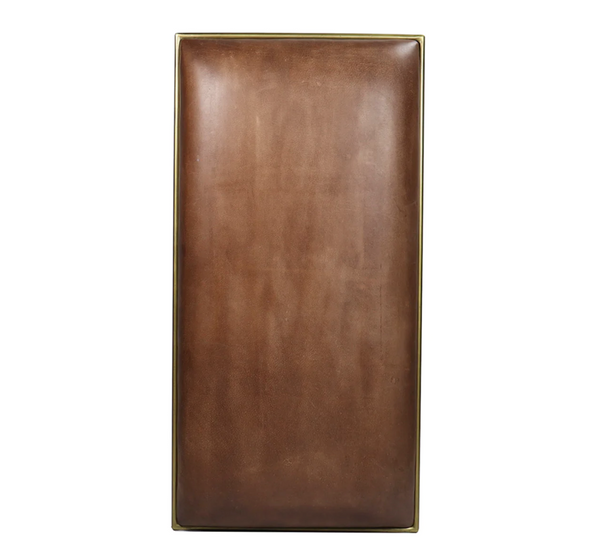 Glimmer Leather Bench - Matthew Izzo Collection