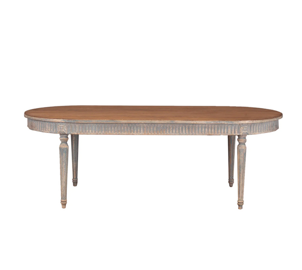 Cassis 89" Pine Wood Dining Table - Matthew Izzo Collection