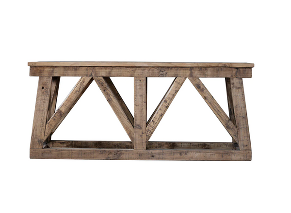 Timbers Reclaimed Factory Wood Beams Console Table - Matthew Izzo Collection