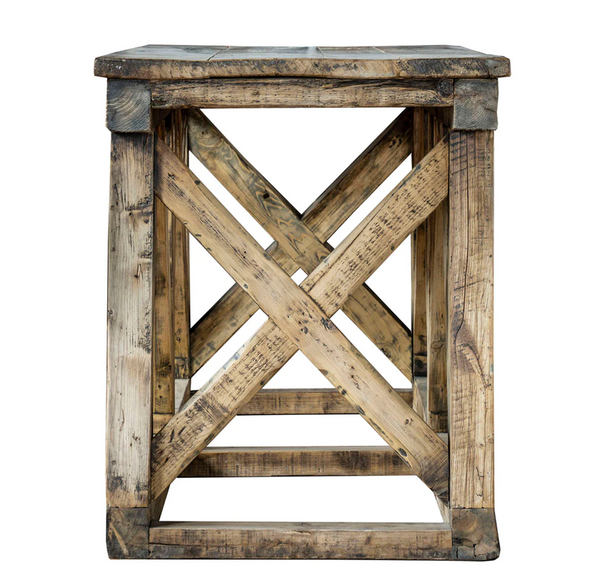 Timbers Reclaimed Factory Wood Beams Console Table - Matthew Izzo Collection
