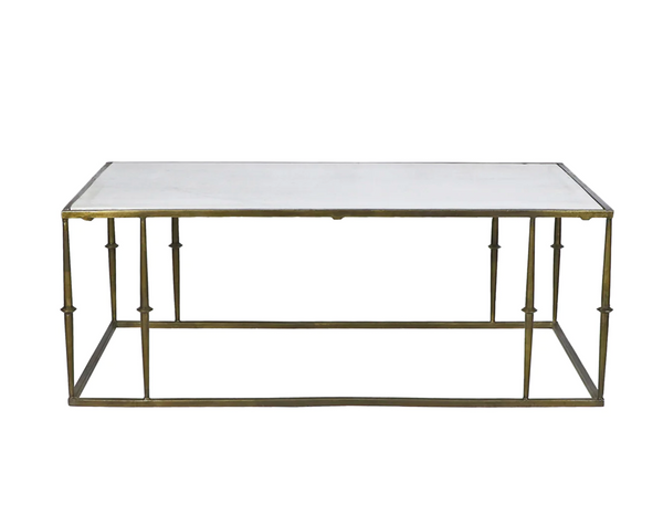 Glam Marble Top Coffee Table - Matthew Izzo Collection