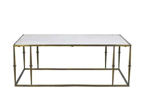 Glam Marble Top Coffee Table - Matthew Izzo Collection - Matthew Izzo Home