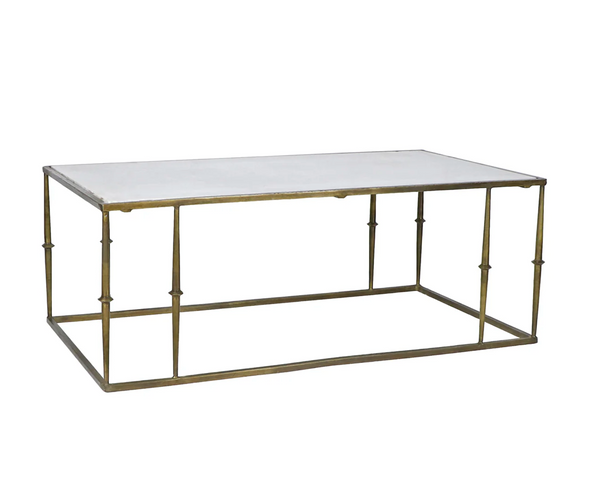 Glam Marble Top Coffee Table - Matthew Izzo Collection