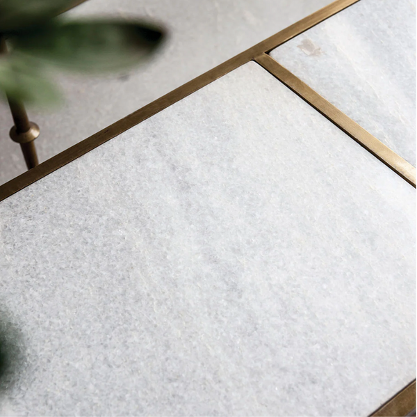 Glam Marble Top Coffee Table - Matthew Izzo Collection