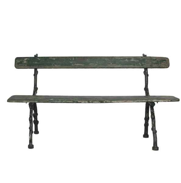 Versailles Iron & Wood Park Bench - Matthew Izzo Home Collection