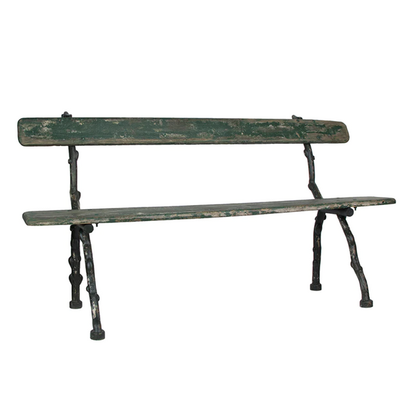 Versailles Iron & Wood Park Bench - Matthew Izzo Home Collection