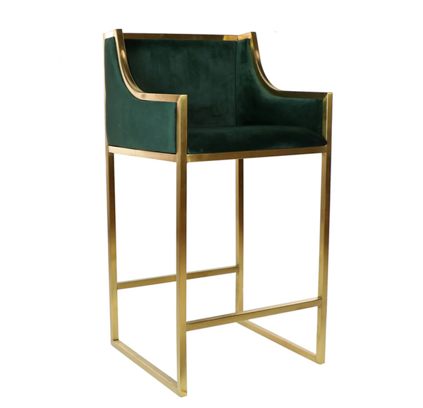 Camden Velvet Bar Stools - Matthew Izzo Collection