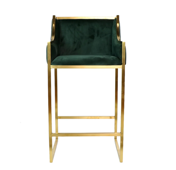 Camden Velvet Bar Stools - Matthew Izzo Collection