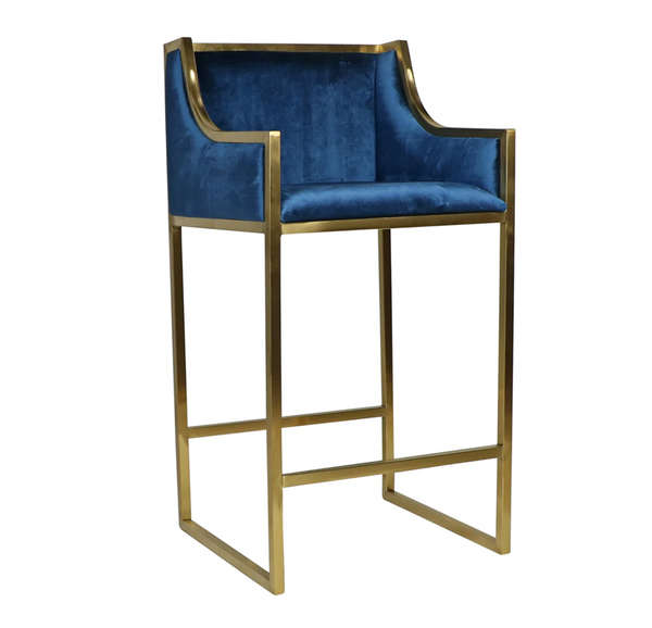 Camden Velvet Bar Stools - Matthew Izzo Collection