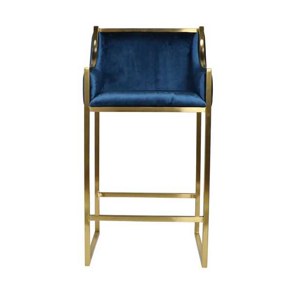 Camden Velvet Bar Stools - Matthew Izzo Collection