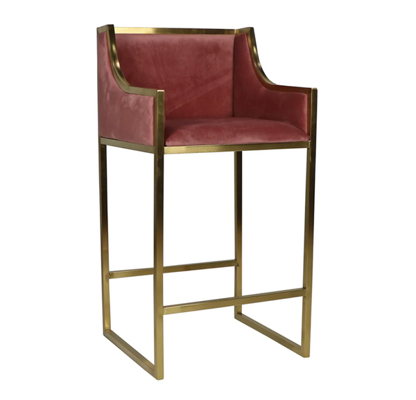 Camden Velvet Bar Stools - Matthew Izzo Collection