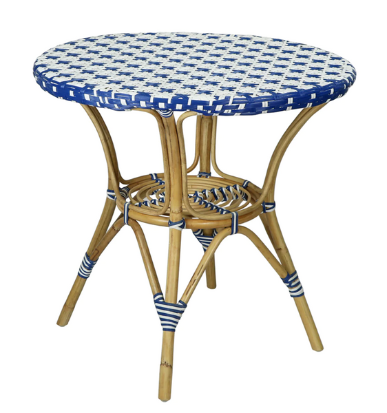 Cannes Indoor/Outdoor Rattan Bistro Table - Matthew Izzo Collection