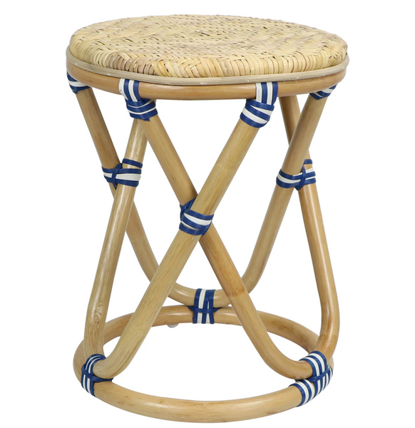 Cannes Rattan Side Table - Matthew Izzo Home