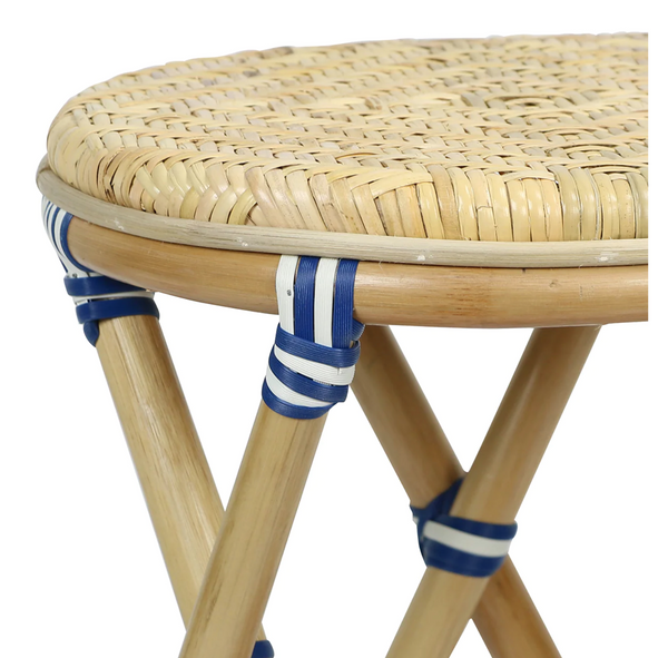 Cannes Rattan Side Table - Matthew Izzo Home