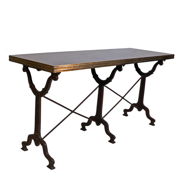Avignon 63" Black Cast Iron Bistro Table - Matthew Izzo Collection