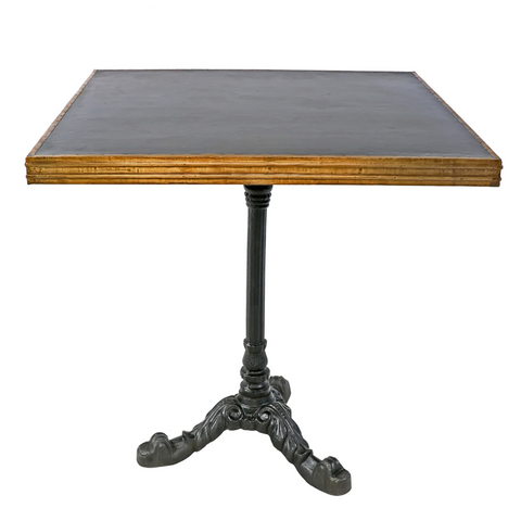 Avignon Square Black Bistro Table - Matthew Izzo Collection - Matthew Izzo Home