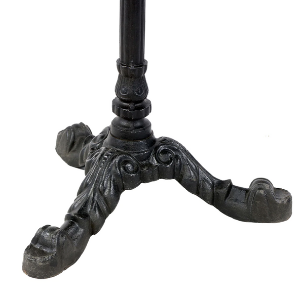 Avignon 29" Square Black Cast Iron Bistro Table - Matthew Izzo Collection