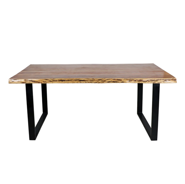 Construct 72" Live Edge Reclaimed Wood Dining Table - Matthew Izzo Collection