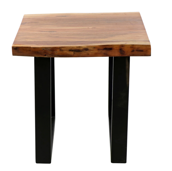 Construct Live Edge Reclaimed Wood Side Table - Matthew Izzo Home