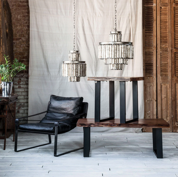 Construct Live Edge Reclaimed Wood Side Table - Matthew Izzo Home