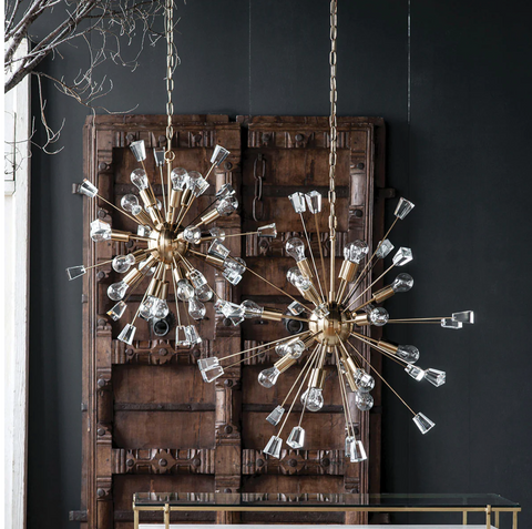 Luna Brass Pendant Light - Matthew Izzo Collection - Matthew Izzo Home