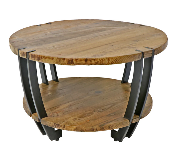 Basal Salvaged Wood & Gun Metal Coffee Table - Matthew Izzo Collection