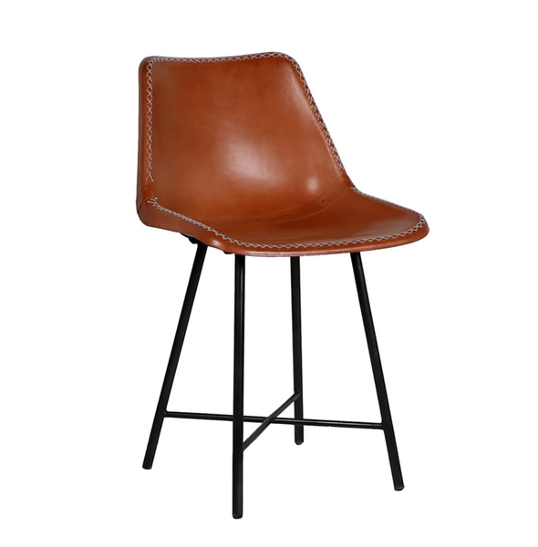 Whip Stitch Leather Chair - Matthew Izzo Collection