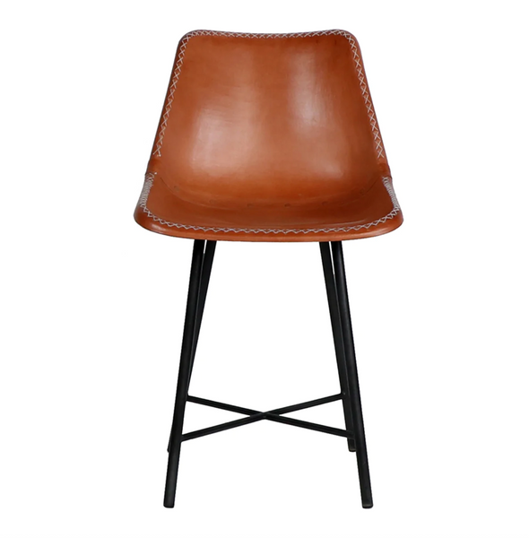 Whip Stitch Leather Chair - Matthew Izzo Collection