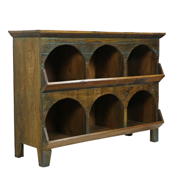 Timbers Cubby Reclaimed Wood Cabinet - Matthew Izzo Collection