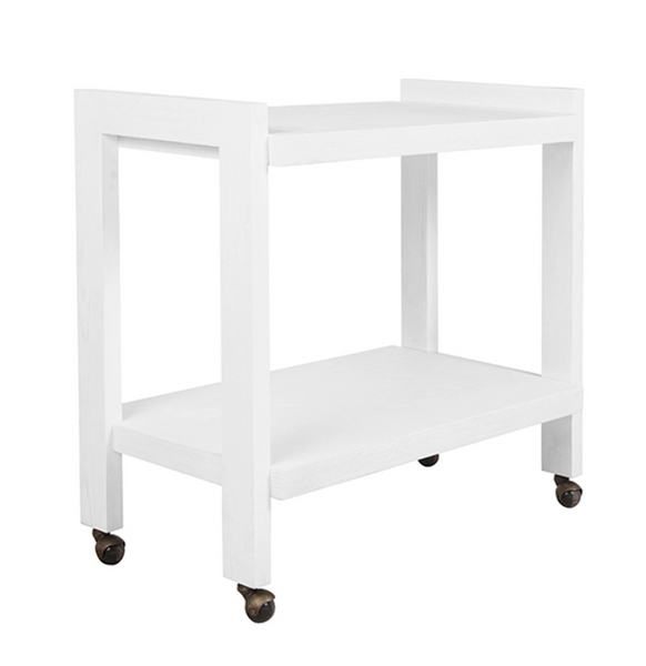 Rockwell Cerused Oak Bar Cart