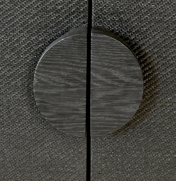 Colt Four Door Buffet - Natural Grasscloth or Painted Black