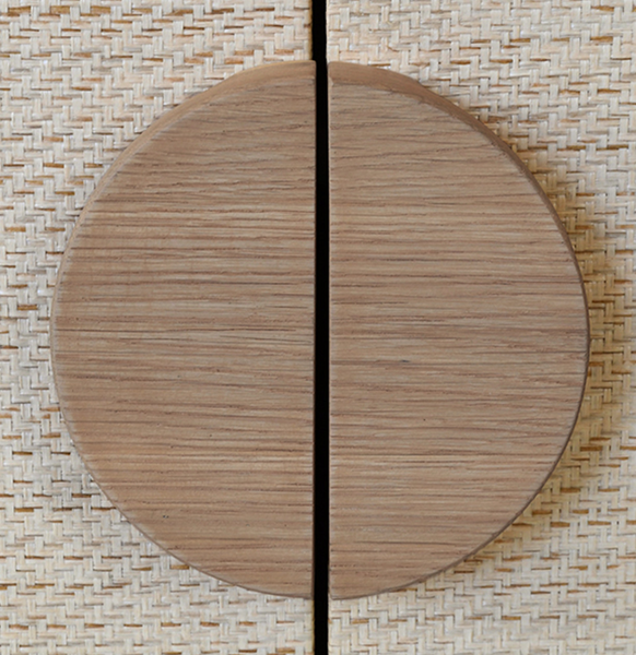 Colt Four Door Buffet - Natural Grasscloth or Painted Black