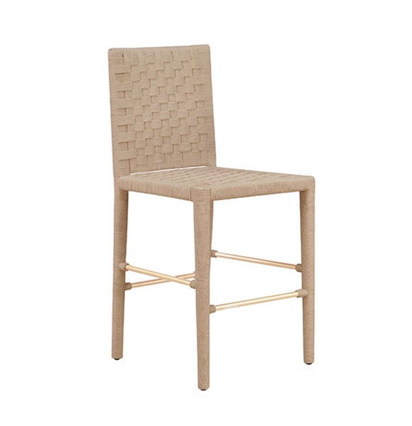Burbank Natural Rope Counter Stool
