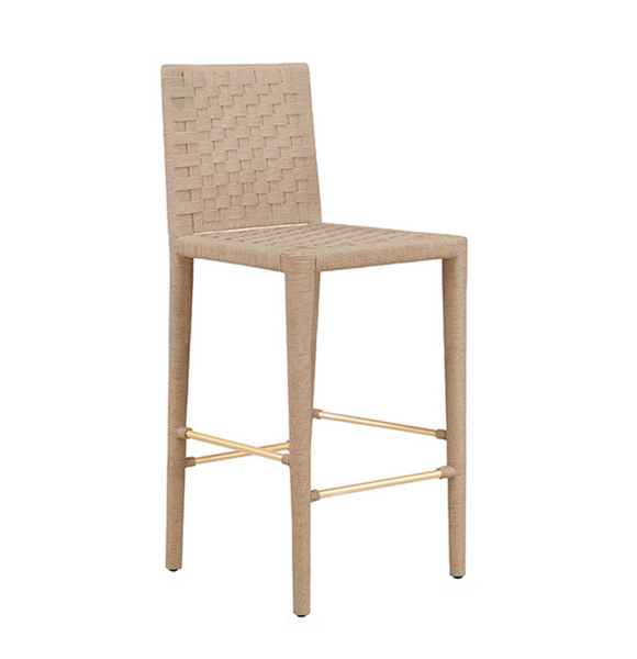 Burbank Natural Rope Bar Stool