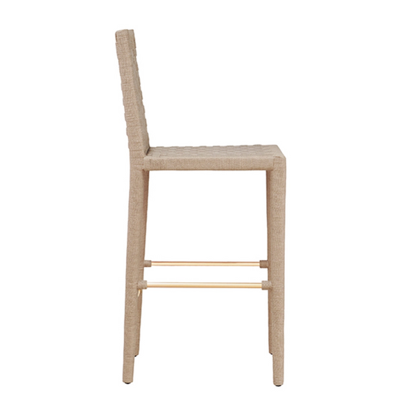 Burbank Natural Rope Bar Stool