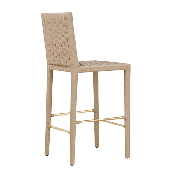 Burbank Natural Rope Bar Stool
