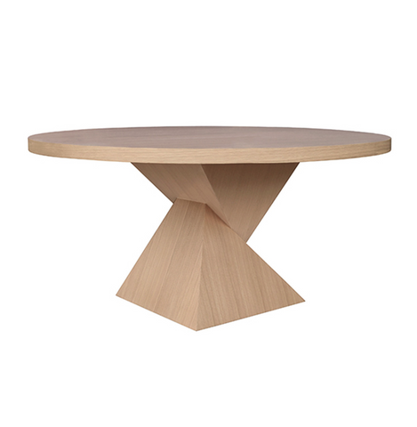 Worlds Away Newport Natural Oak Dining Table - Matthew Izzo Home