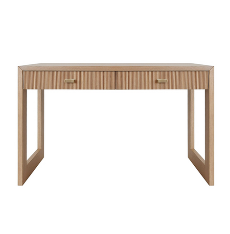 Worlds Away Larkin Natural Oak Desk - Matthew Izzo Home