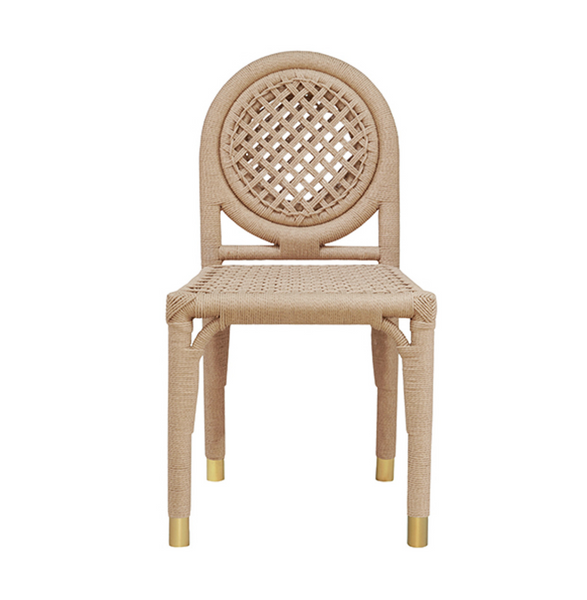 Gentry Rope & Brass Dining Chair