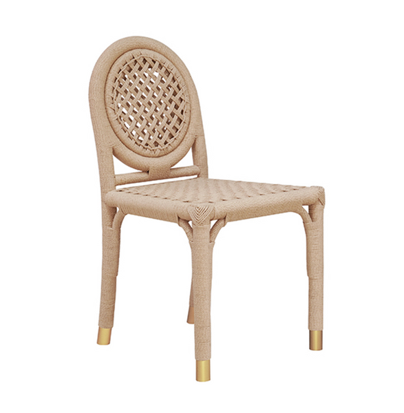 Gentry Rope & Brass Dining Chair