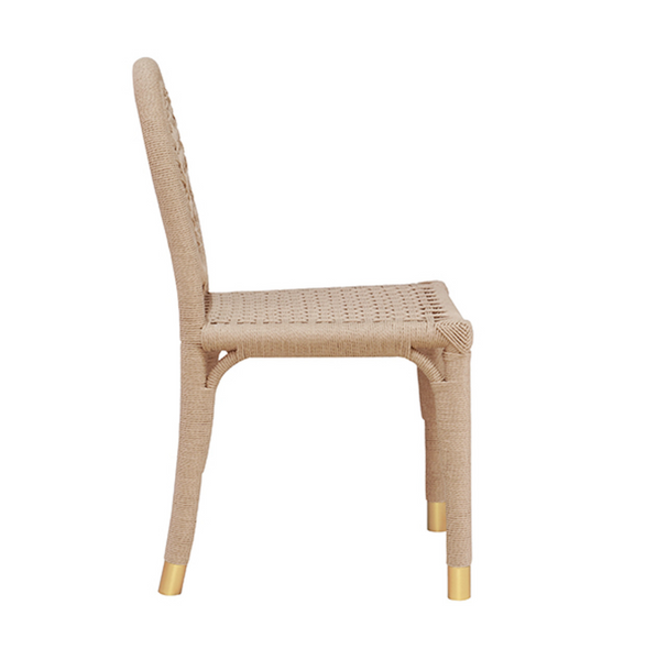 Gentry Rope & Brass Dining Chair