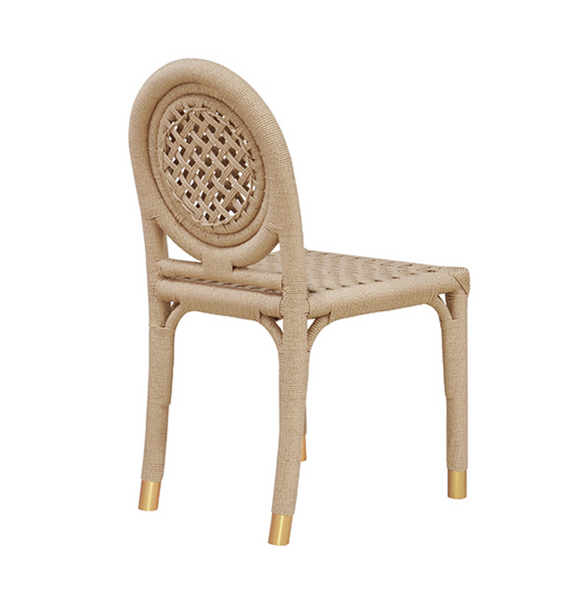 Gentry Rope & Brass Dining Chair
