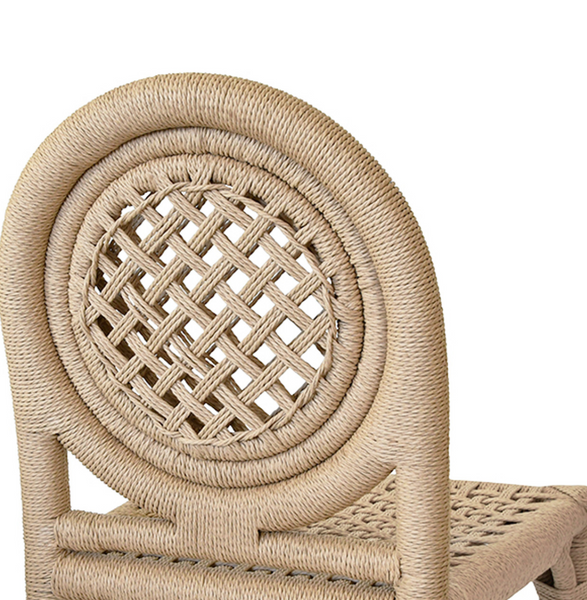 Gentry Rope & Brass Dining Chair